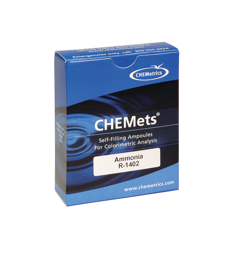 R-1402 Ammonia CHEMets® Visual Test refill pack.