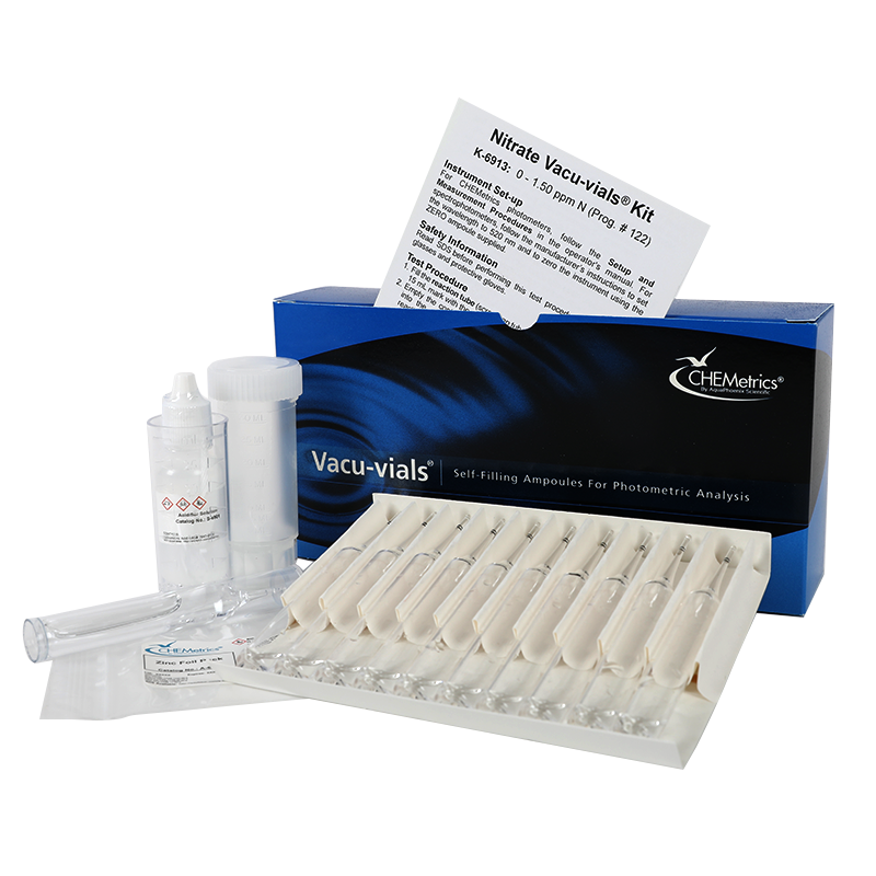 Nitrate Test Kit — Vacu-vials Instrumental Kit