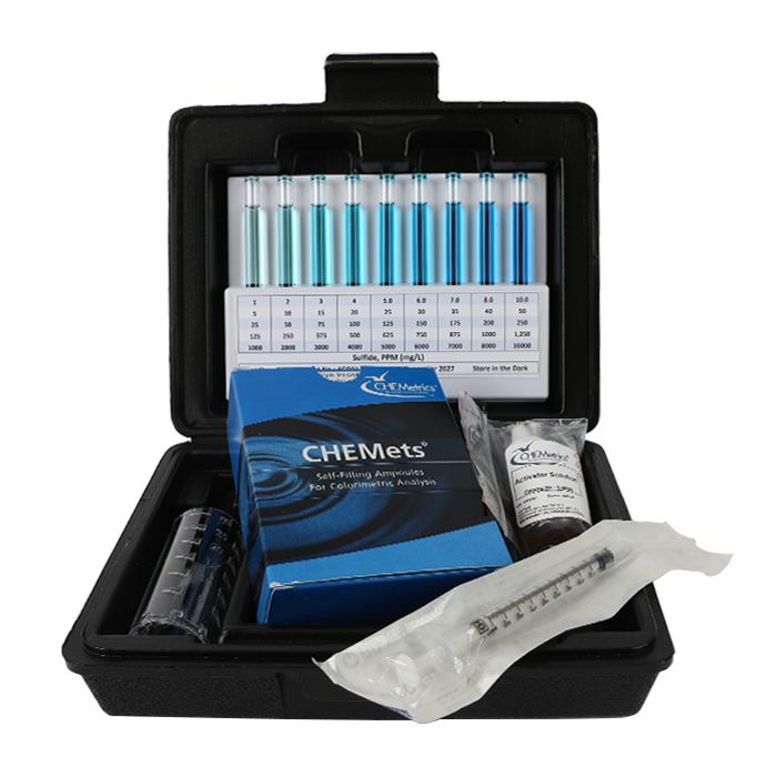Sulfide HR CHEMets® Test Kit (25-250 ppm)