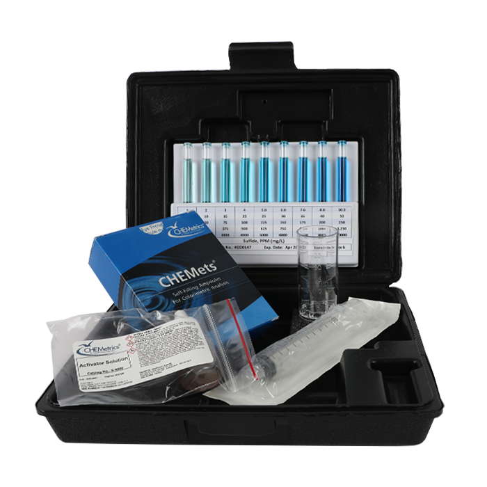 Sulfide HR CHEMets® Test Kit (5-50 ppm)