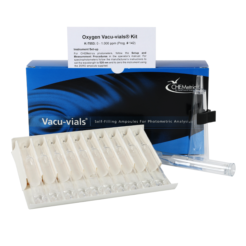 Oxygen, dissolved — Vacu-vials Instrumental Kit