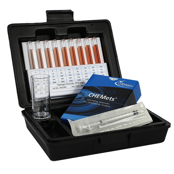 Hydrogen Peroxide HR CHEMets® Test Kit (25-250 ppm)