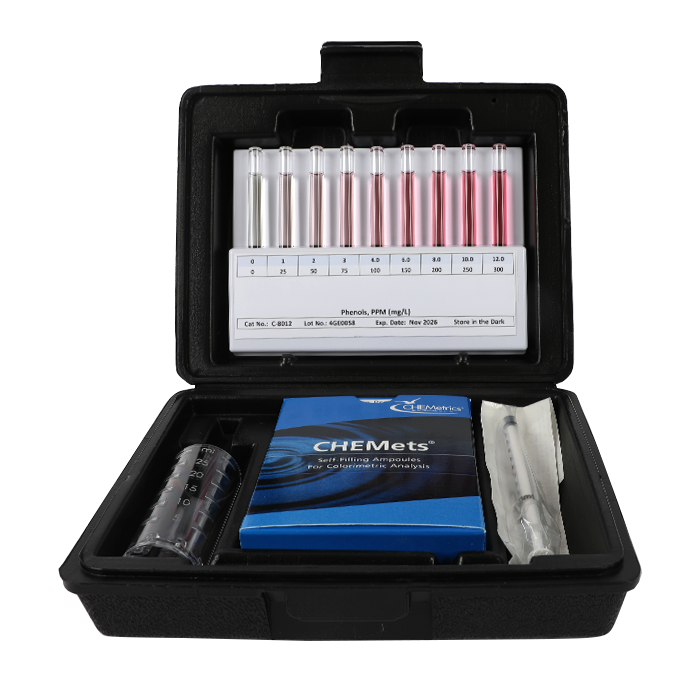 Phenols HR CHEMets® Test Kit (0-300 ppm)