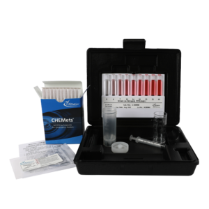 K-6909D Nitrate CHEMets® Visual Test Kit Contents and Packaging