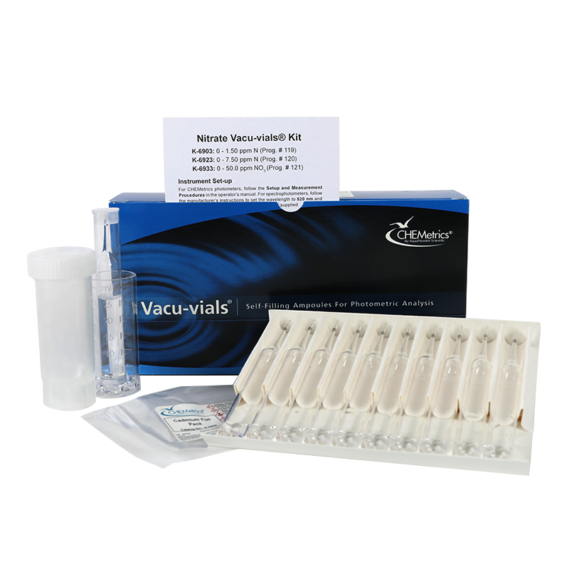 Nitrate Test Kit — Vacu-vials Instrumental Kit