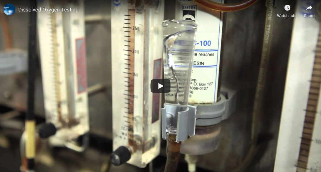 video thumbnail of sampling tube flowing with water