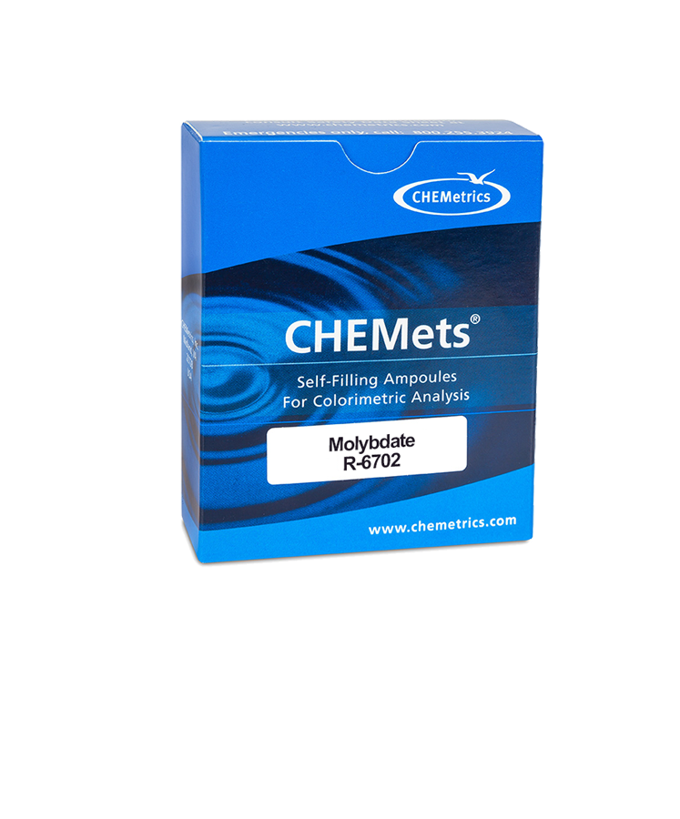 R-6702 Molybdate CHEMets® Visual Refill Packaging