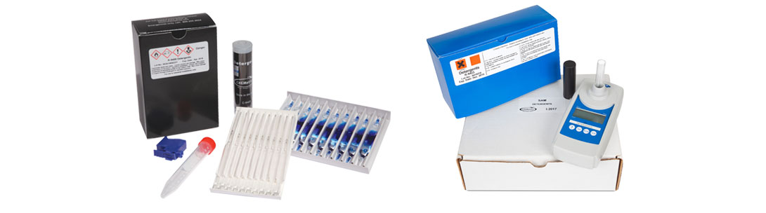 Detergents (anionic surfactants, MBAS) Test Kits